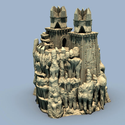 Small Underdark Keep by GameScape3D - 3D Printed Tabletop Terrain, Perfect for Wargames, Board Games, Role Playing Games