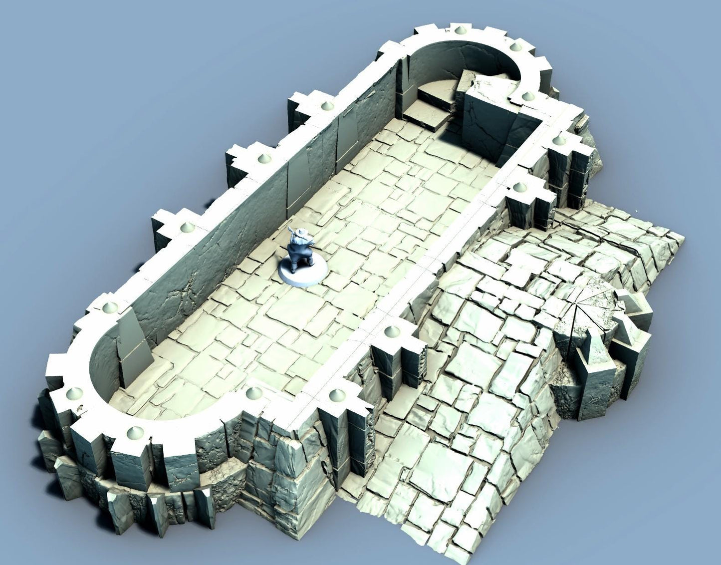 Underdark Barracks by GameScape3D - 3D Printed Tabletop Terrain, Perfect for Wargames, Board Games, Role Playing Games