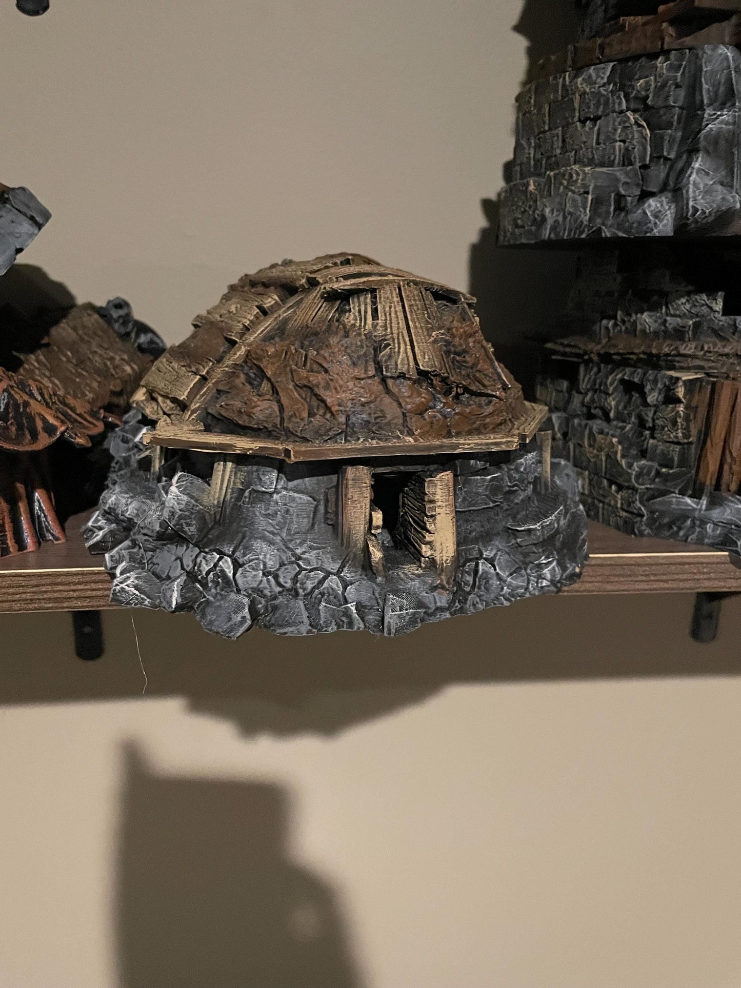 Large Orc Hovels - 28mm 3D Printed Tabletop Terrain, Perfect for Wargames, Board Games, Role Playing Games