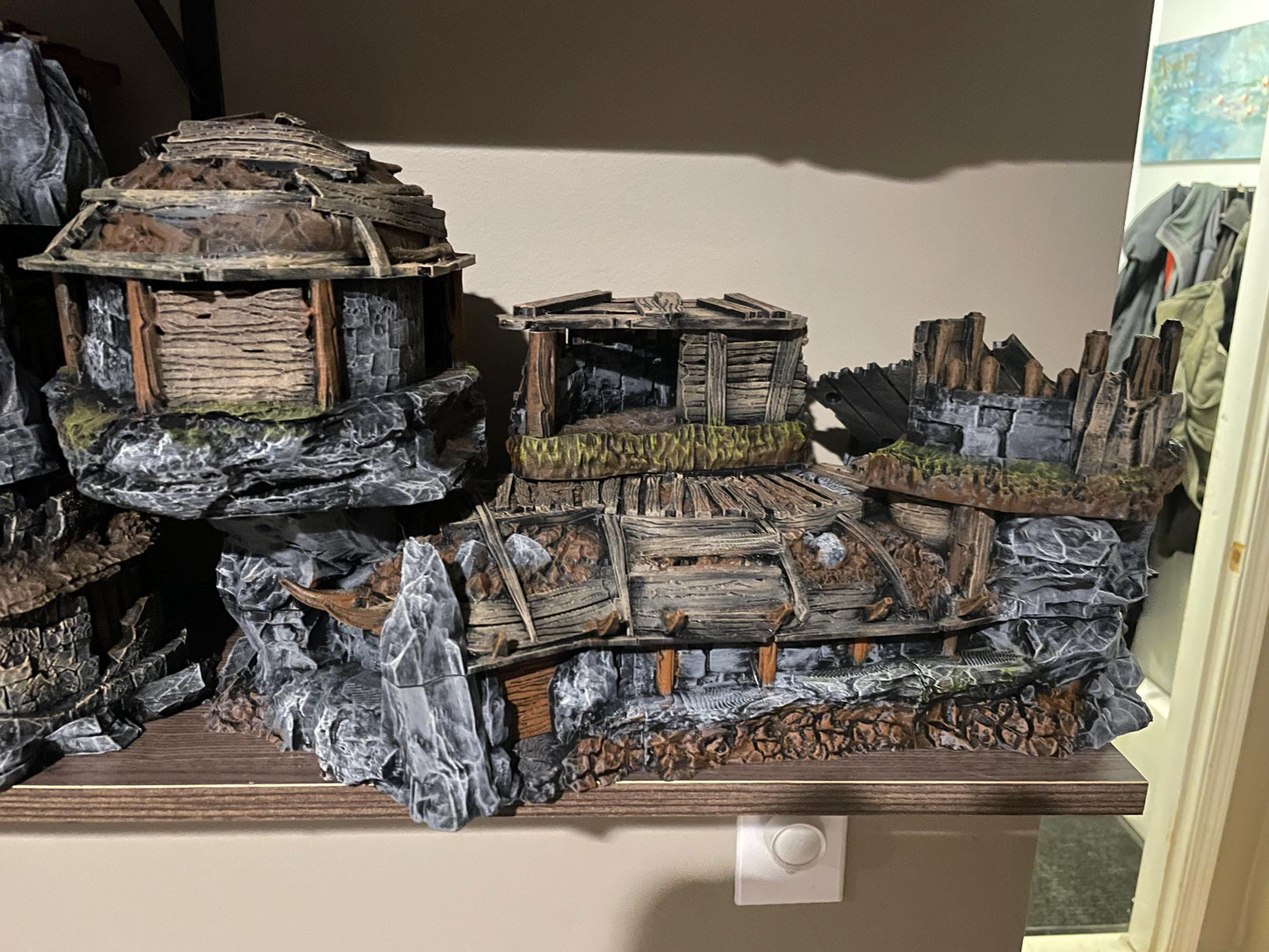 Large Orc Hovels - 28mm 3D Printed Tabletop Terrain, Perfect for Wargames, Board Games, Role Playing Games