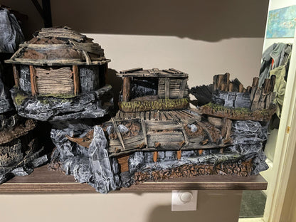 Large Orc Hovels - 28mm 3D Printed Tabletop Terrain, Perfect for Wargames, Board Games, Role Playing Games