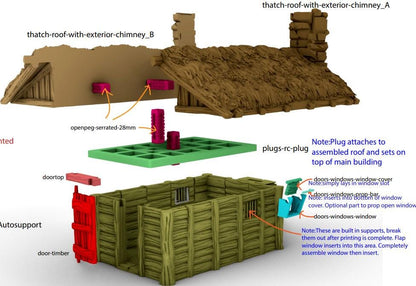 Small Shack by GameScape3D - 3D Printed Tabletop Terrain, Perfect for Wargames, Board Games, RPGs
