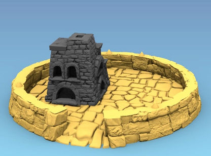 Kitchen & Oven by GameScape3D - 3D Printed Tabletop Terrain, Perfect for Wargames, Board Games, RPGs