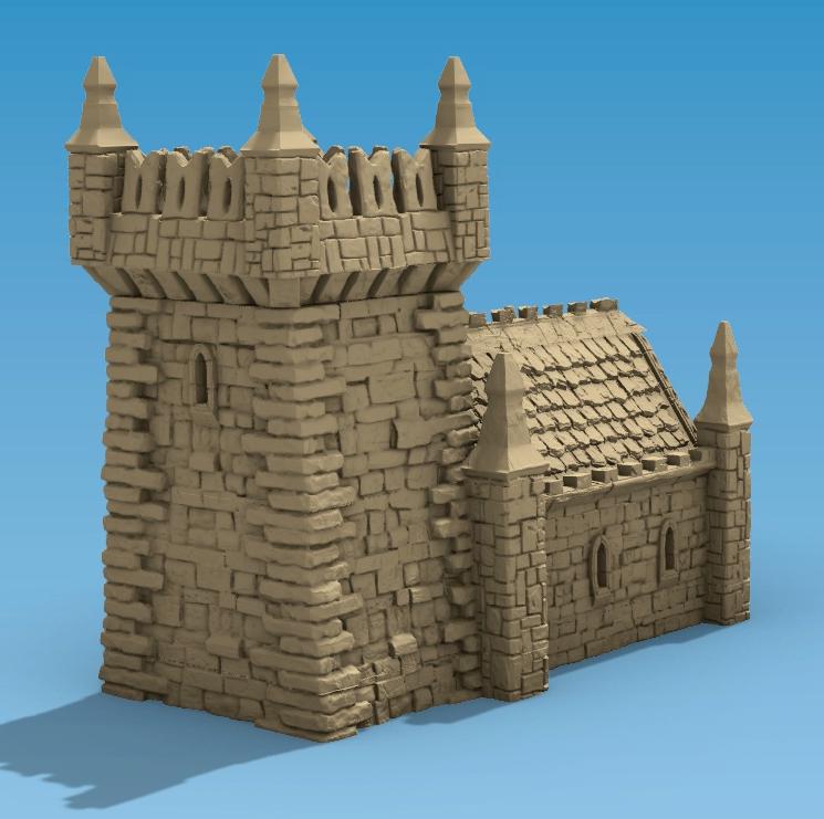 Small Scriptorium by GameScape3D - 3D Printed Tabletop Terrain, Perfect for Wargames