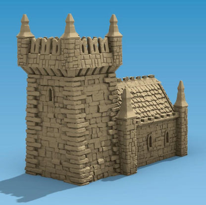 Small Scriptorium by GameScape3D - 3D Printed Tabletop Terrain, Perfect for Wargames