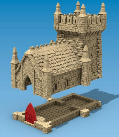 Small Scriptorium by GameScape3D - 3D Printed Tabletop Terrain, Perfect for Wargames