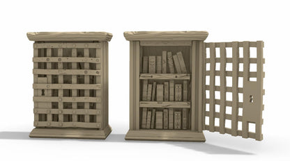 Library Scatter Terrain by GameScape3D - 3D Printed Tabletop Terrain, Perfect for Wargames, Board Games, RPGs