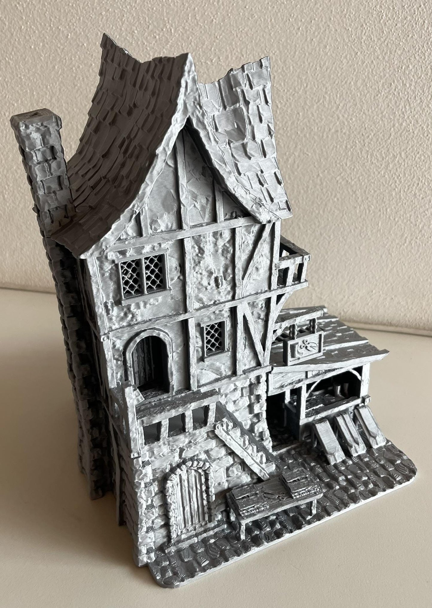 Medieval Cobbler House - Tabletop Terrain - 28 MM, Tabletop 3D Printed Terrain by MiniatureLand, Perfect for Wargaming and RPGs