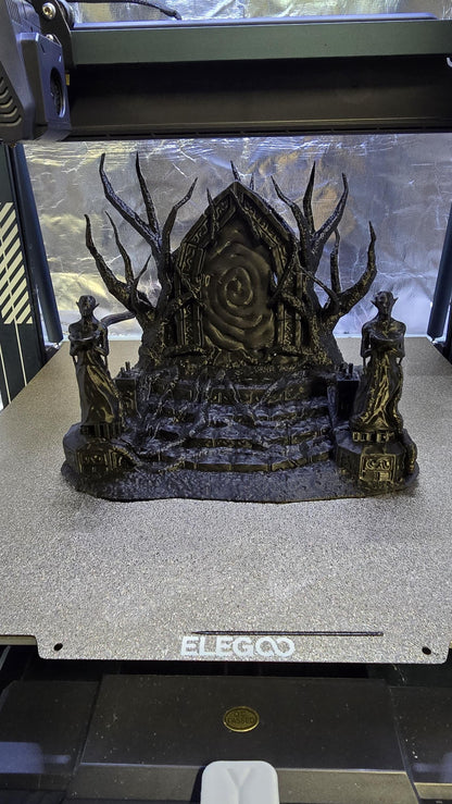 Elven Portal - Tabletop Terrain - 28 MM, Tabletop 3D Printed Terrain by MiniatureLand, Perfect for Wargaming and RPGs