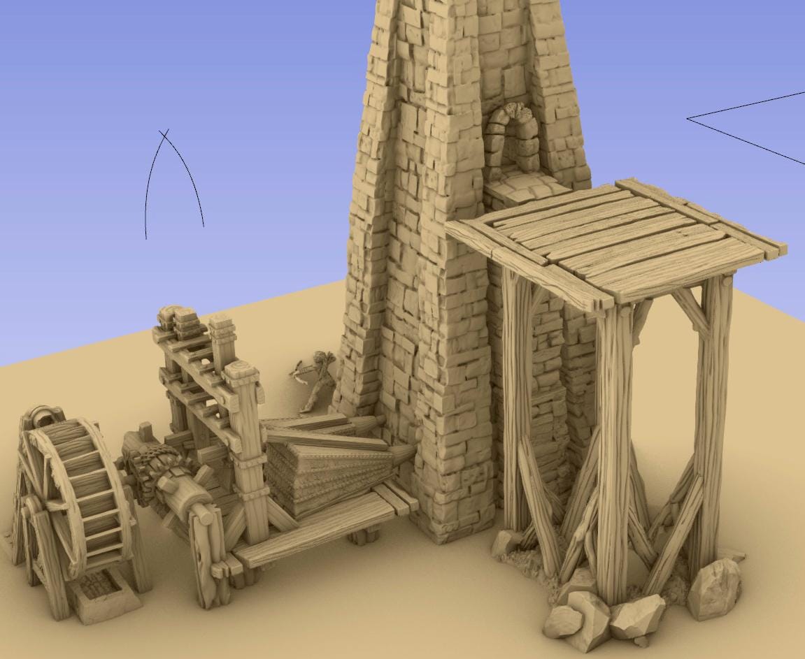 Iron Works by GameScape3D - 3D Printed Tabletop Terrain, Perfect for Wargames, Role playing games, Tabletop games