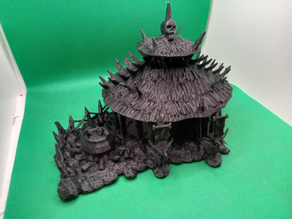 Goblin Huts - Tabletop Terrain - 28 MM, Tabletop 3D Printed Terrain by MiniatureLand, Perfect for Wargaming and RPGs