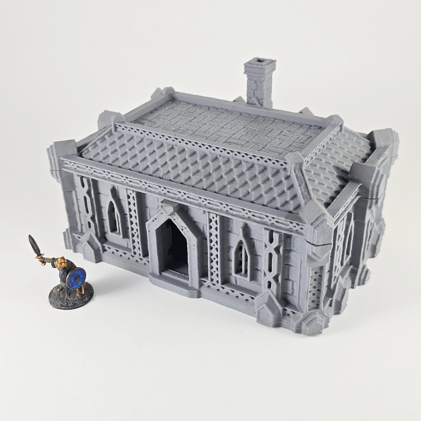 Dwarf Houses - Tabletop Terrain - 28 MM, Tabletop 3D Printed Terrain by MiniatureLand, Perfect for Wargaming and RPGs