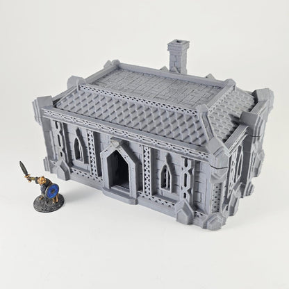 Dwarf Houses - Tabletop Terrain - 28 MM, Tabletop 3D Printed Terrain by MiniatureLand, Perfect for Wargaming and RPGs