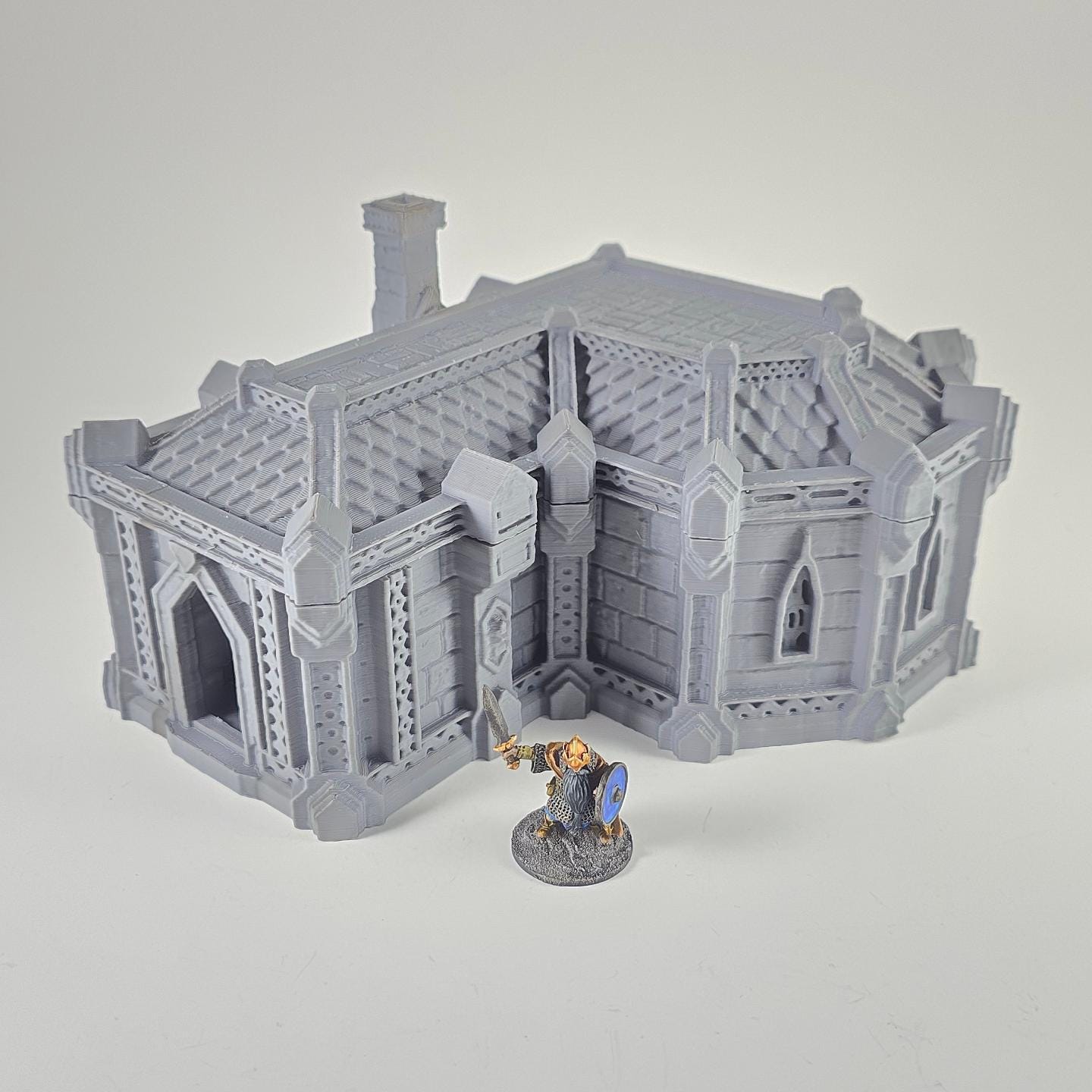 Dwarf Houses - Tabletop Terrain - 28 MM, Tabletop 3D Printed Terrain by MiniatureLand, Perfect for Wargaming and RPGs