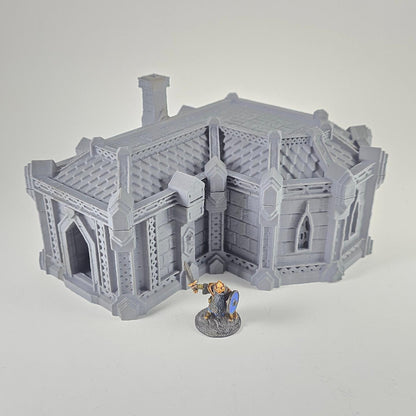 Dwarf Houses - Tabletop Terrain - 28 MM, Tabletop 3D Printed Terrain by MiniatureLand, Perfect for Wargaming and RPGs