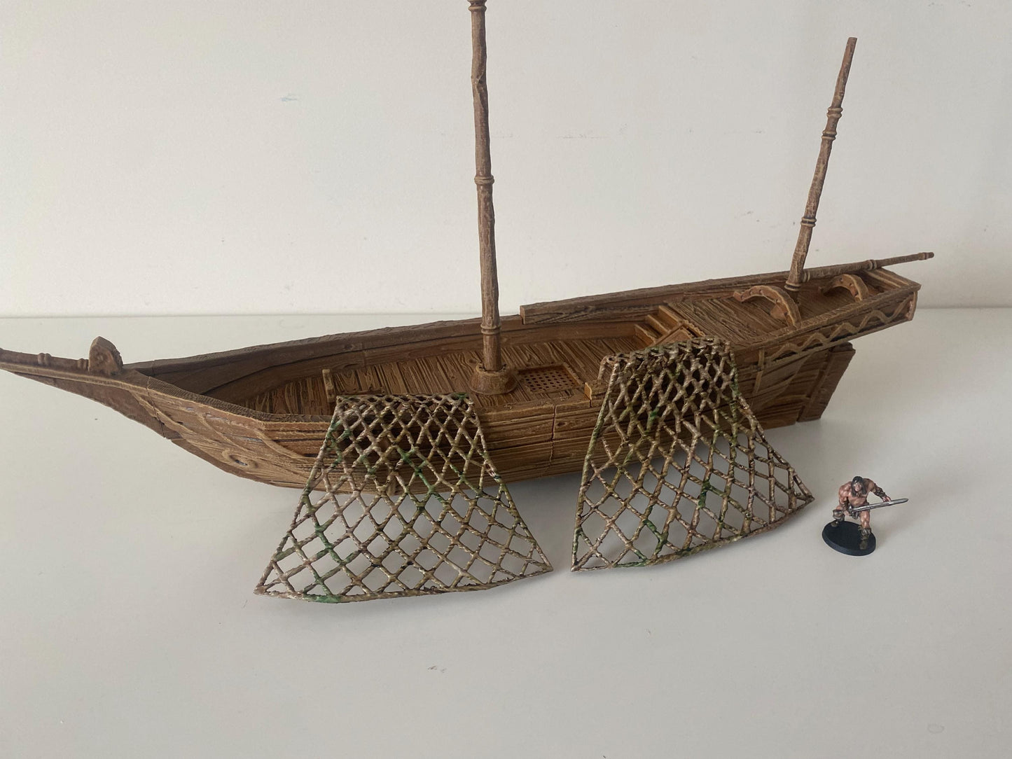 Fisherman Tartane - Tabletop Terrain - 28 MM, Tabletop 3D Printed Terrain by MiniatureLand, Perfect for Wargaming and RPGs