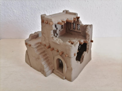 Ruined Desert Settlement - Tabletop Terrain - 28 MM, Tabletop 3D Printed Terrain by MiniatureLand, Perfect for Wargaming and RPGs