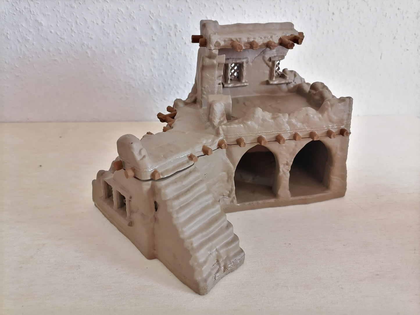 Ruined Desert Settlement - Tabletop Terrain - 28 MM, Tabletop 3D Printed Terrain by MiniatureLand, Perfect for Wargaming and RPGs