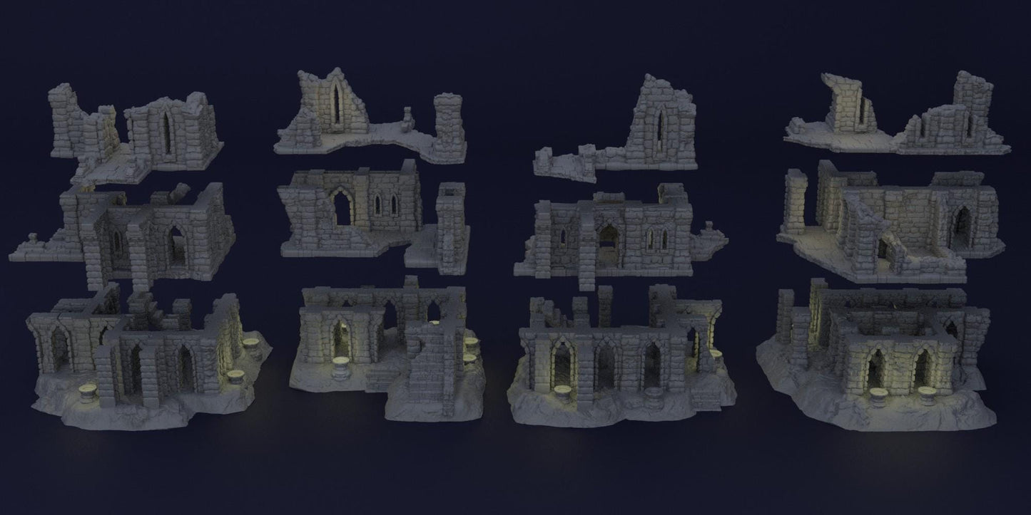 Ambush Grounds - Tabletop Terrain - 28 MM, Tabletop 3D Printed Terrain by MiniatureLand, Perfect for Wargaming and RPGs