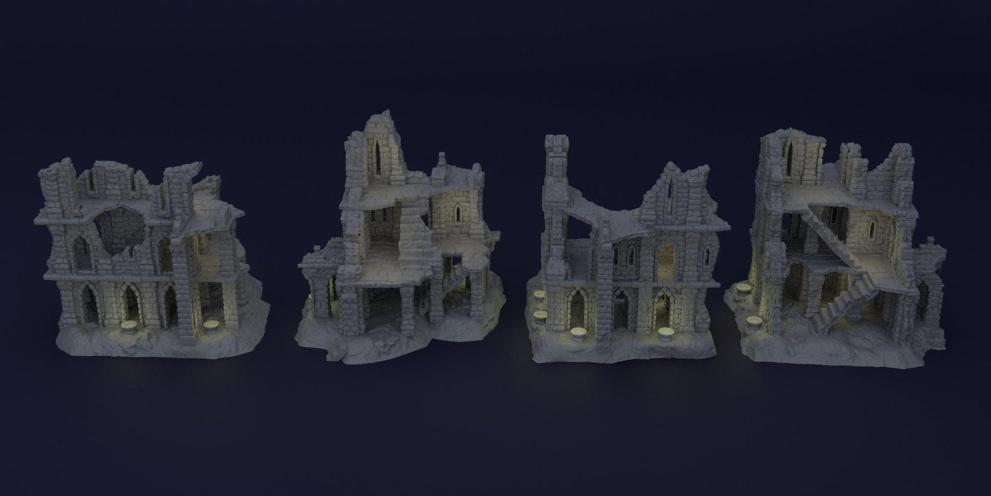Ambush Grounds - Tabletop Terrain - 28 MM, Tabletop 3D Printed Terrain by MiniatureLand, Perfect for Wargaming and RPGs