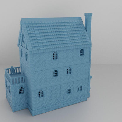 Noble Villa - Tabletop Terrain - 28 MM, Tabletop 3D Printed Terrain by MiniatureLand, Perfect for Wargaming and RPGs