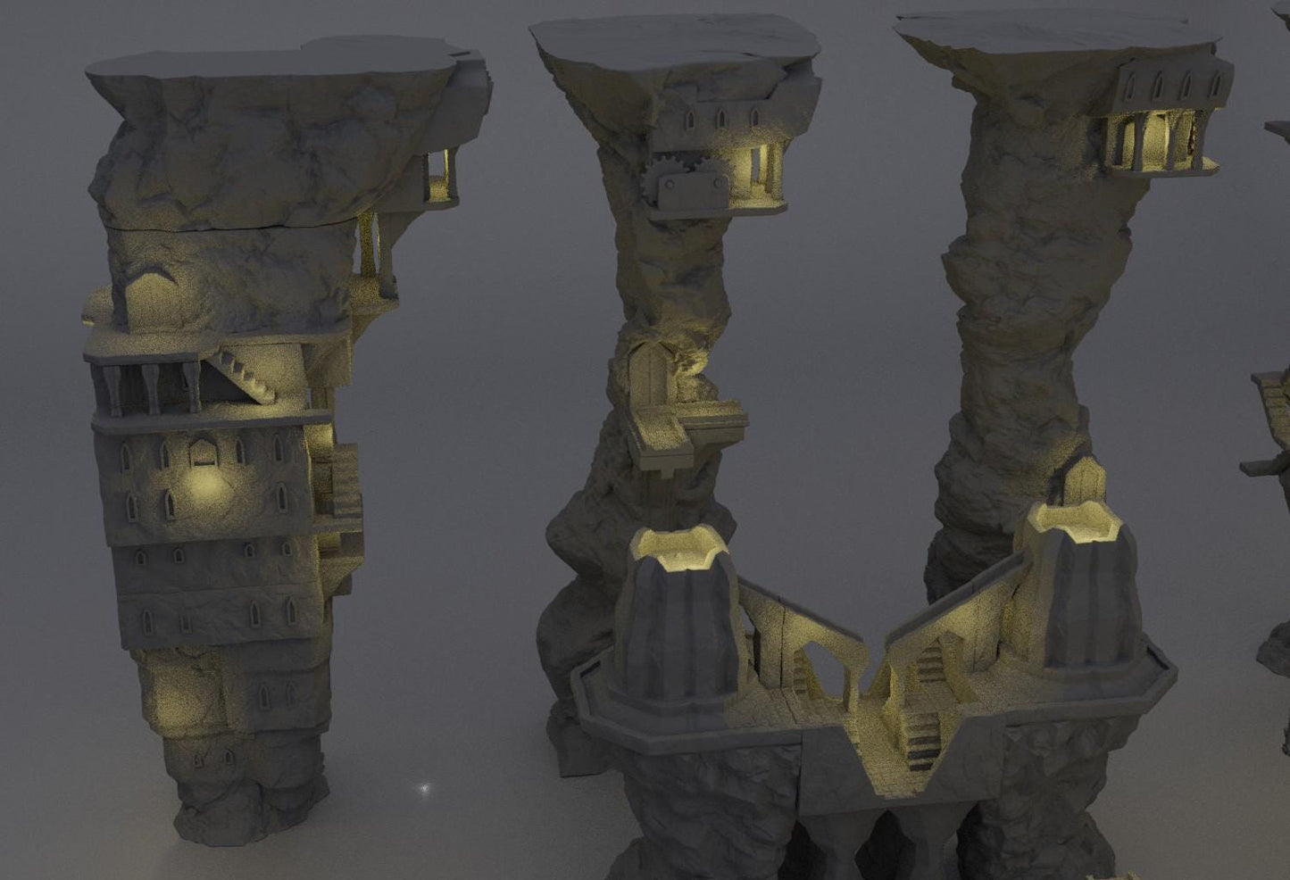 Dwarf Forge Complex - Tabletop Terrain - 28 MM, Tabletop 3D Printed Terrain by MiniatureLand, Perfect for Wargaming and RPGs