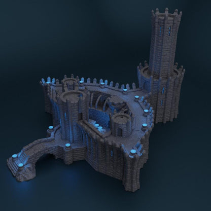 Wizard Academy - Tabletop Terrain - 28 MM, Tabletop 3D Printed Terrain by MiniatureLand, Perfect for Wargaming and RPGs