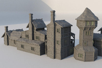 Winter Forest Village - Tabletop Terrain - 28 MM, Tabletop 3D Printed Terrain by MiniatureLand, Perfect for Wargaming and RPGs