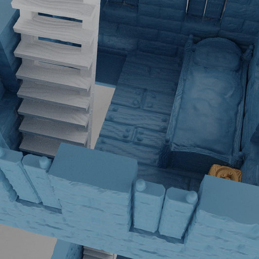 Guard Tower- Tabletop Terrain - 28 MM, Tabletop 3D Printed Terrain by MiniatureLand, Perfect for Wargaming and RPGs