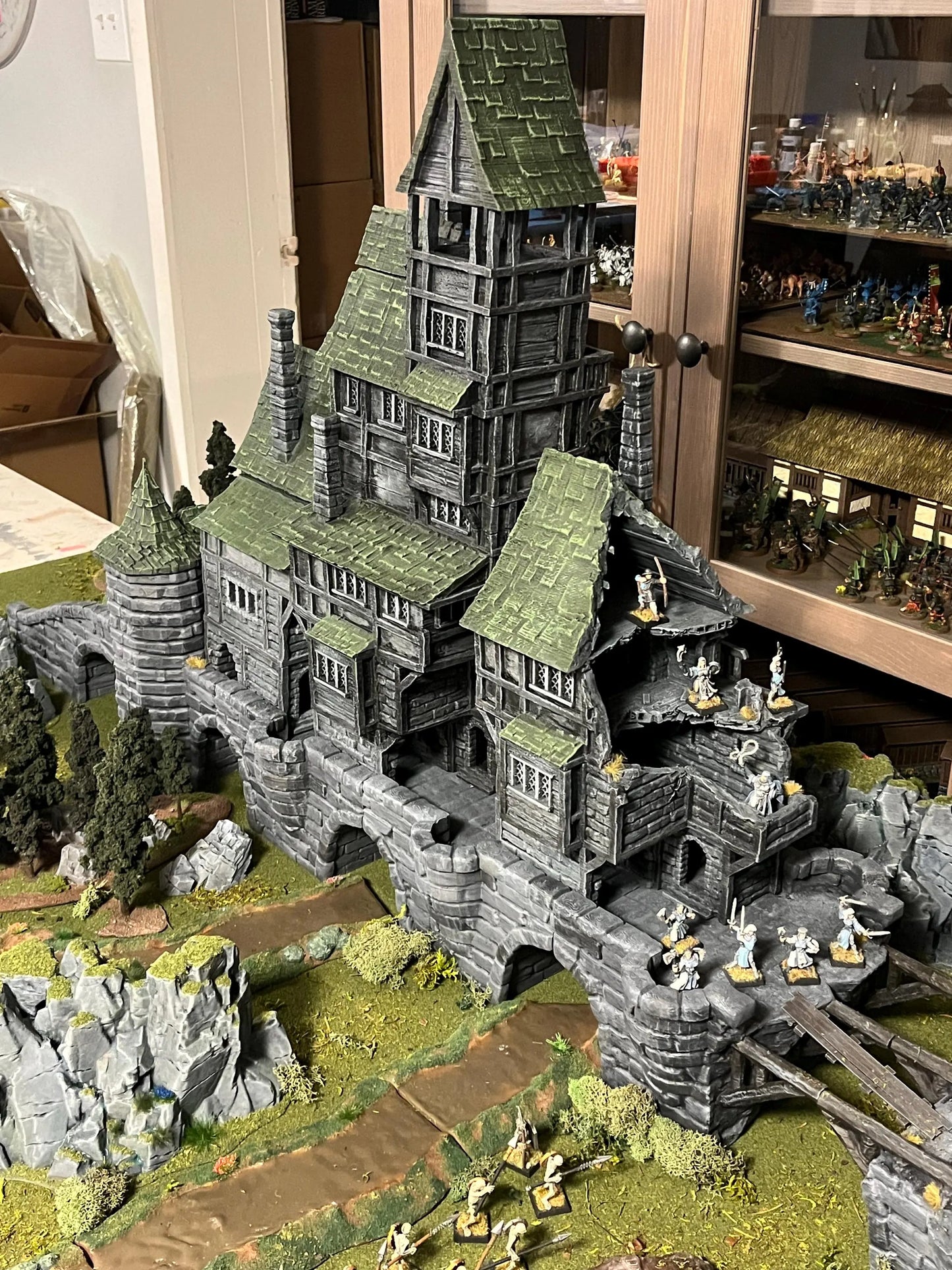 Modular Bridgetown - Tabletop Terrain - 28 MM, Tabletop 3D Printed Terrain by MiniatureLand, Perfect for Wargaming and RPGs