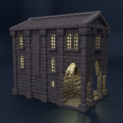 Medieval Bank - Tabletop Terrain - 28 MM, Tabletop 3D Printed Terrain by MiniatureLand, Perfect for Wargaming and RPGs