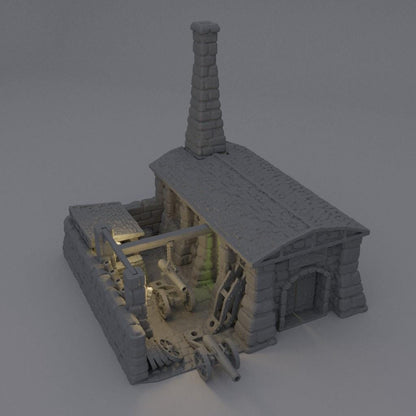 Medieval Cannon Forge - Tabletop Terrain - 28 MM, Tabletop 3D Printed Terrain by MiniatureLand, Perfect for Wargaming and RPGs