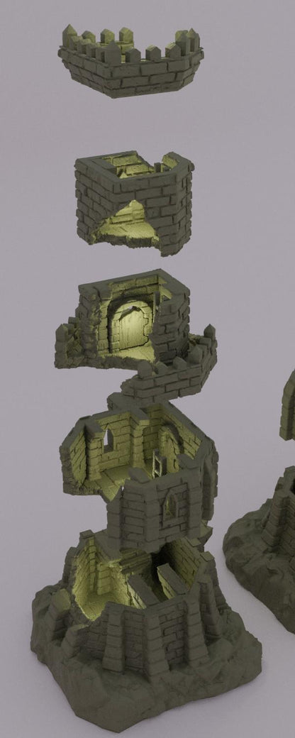 Small Desert Outpost - Tabletop Terrain - 28 MM, Tabletop 3D Printed Terrain by MiniatureLand, Perfect for Wargaming and RPGs