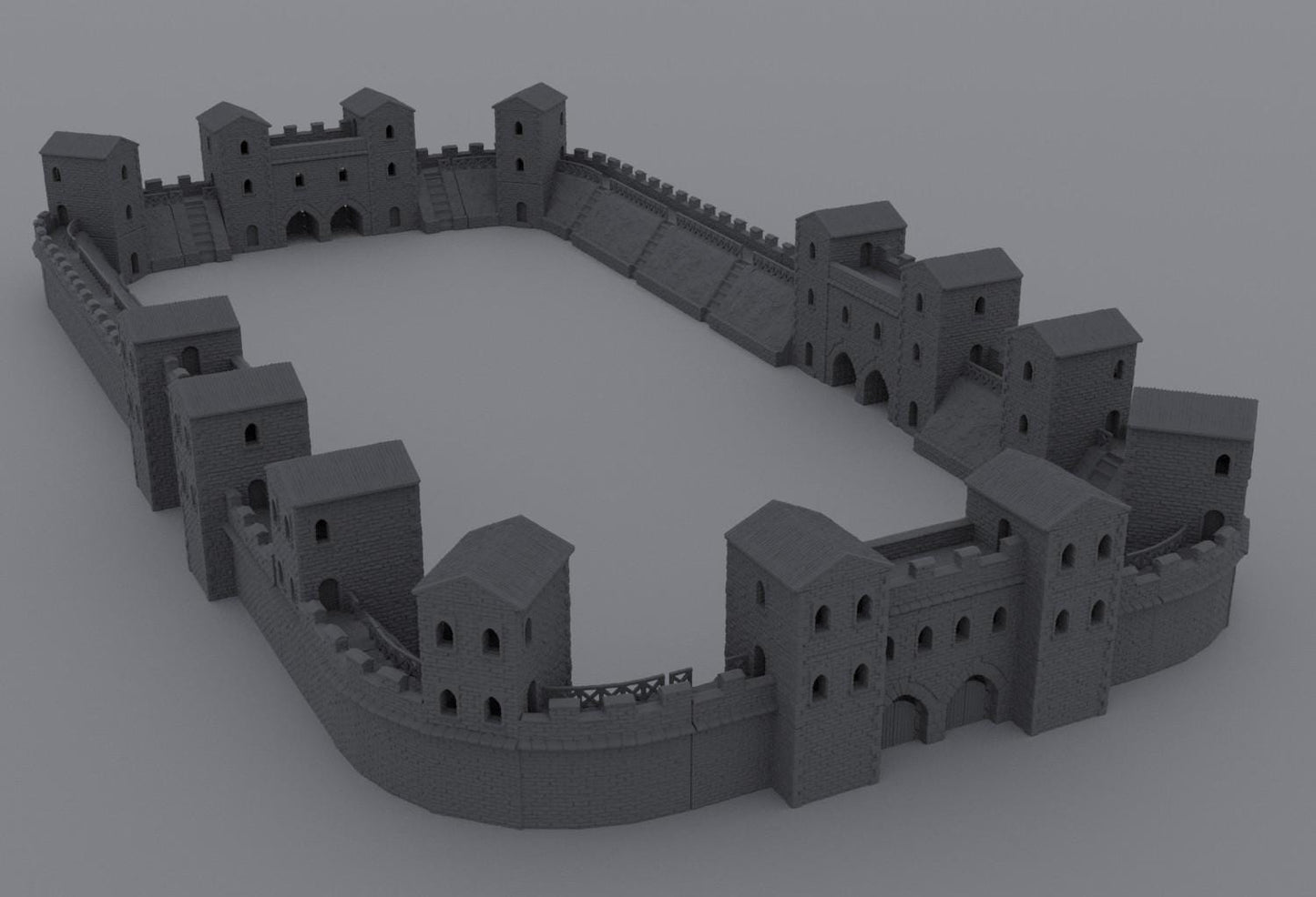 Roman Fort - Tabletop Terrain - 28 MM, Tabletop 3D Printed Terrain by MiniatureLand, Perfect for Wargaming and RPGs