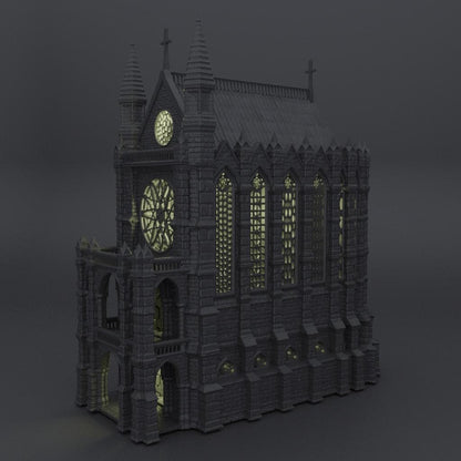 Reliquary Chapel - Tabletop Terrain - 28 MM, Tabletop 3D Printed Terrain by MiniatureLand, Perfect for Wargaming and RPGs
