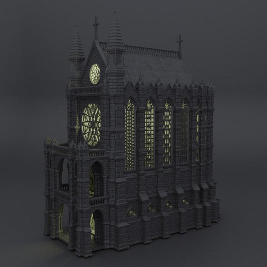 Reliquary Chapel - Tabletop Terrain - 28 MM, Tabletop 3D Printed Terrain by MiniatureLand, Perfect for Wargaming and RPGs