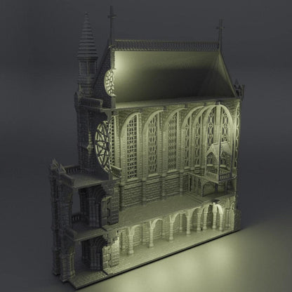 Reliquary Chapel - Tabletop Terrain - 28 MM, Tabletop 3D Printed Terrain by MiniatureLand, Perfect for Wargaming and RPGs
