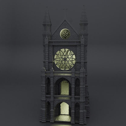 Reliquary Chapel - Tabletop Terrain - 28 MM, Tabletop 3D Printed Terrain by MiniatureLand, Perfect for Wargaming and RPGs