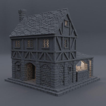 Medieval Small Market - Tabletop Terrain - 28 MM, Tabletop 3D Printed Terrain by MiniatureLand, Perfect for Wargaming and RPGs