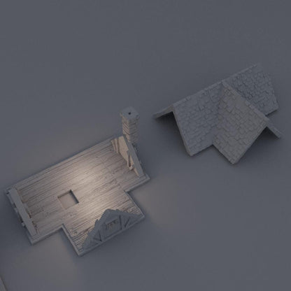 Medieval Small Market - Tabletop Terrain - 28 MM, Tabletop 3D Printed Terrain by MiniatureLand, Perfect for Wargaming and RPGs