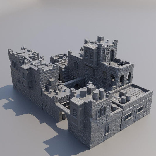 Desert Baazar District - Tabletop Terrain - 28 MM Tabletop 3D Printed Terrain by MiniatureLand, Perfect for Wargaming and RPGs