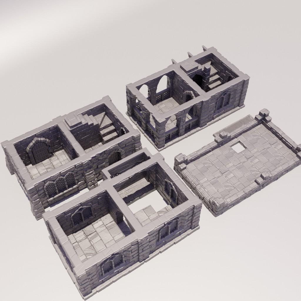 Traditional Arabian House - Tabletop Terrain - 28 MM Tabletop 3D Printed Terrain by MiniatureLand, Perfect for Wargaming and RPGs