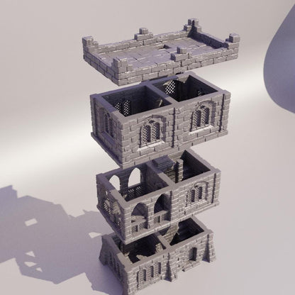Traditional Arabian House - Tabletop Terrain - 28 MM Tabletop 3D Printed Terrain by MiniatureLand, Perfect for Wargaming and RPGs