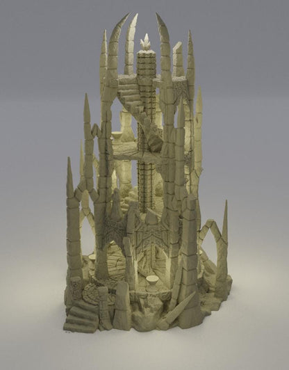 Ruined Altar - Tabletop Terrain - 28 MM, Tabletop 3D Printed Terrain by MiniatureLand, Perfect for Wargaming and RPGs