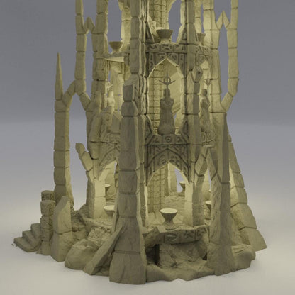 Ruined Altar - Tabletop Terrain - 28 MM, Tabletop 3D Printed Terrain by MiniatureLand, Perfect for Wargaming and RPGs