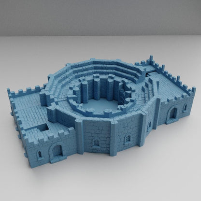 Small Arena - Tabletop Terrain - 28 MM, Tabletop 3D Printed Terrain by MiniatureLand, Perfect for Wargaming and RPGs