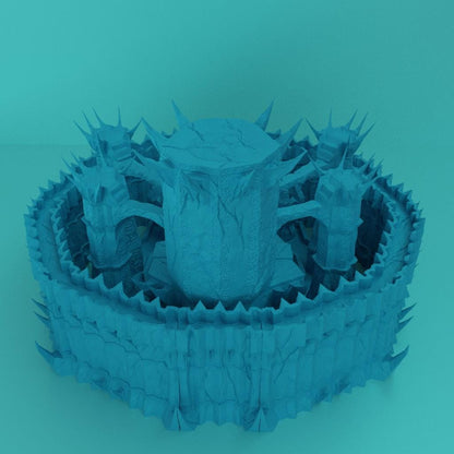 Necropolis Citadel - Tabletop Terrain - 28 MM, Tabletop 3D Printed Terrain by MiniatureLand, Perfect for Wargaming and RPGs