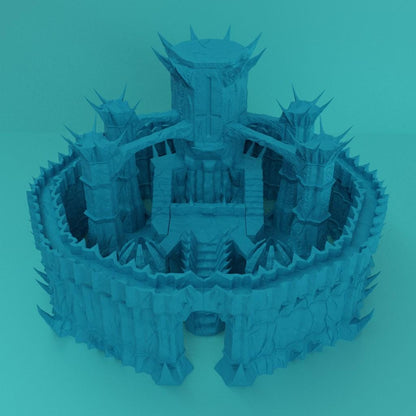 Necropolis Citadel - Tabletop Terrain - 28 MM, Tabletop 3D Printed Terrain by MiniatureLand, Perfect for Wargaming and RPGs