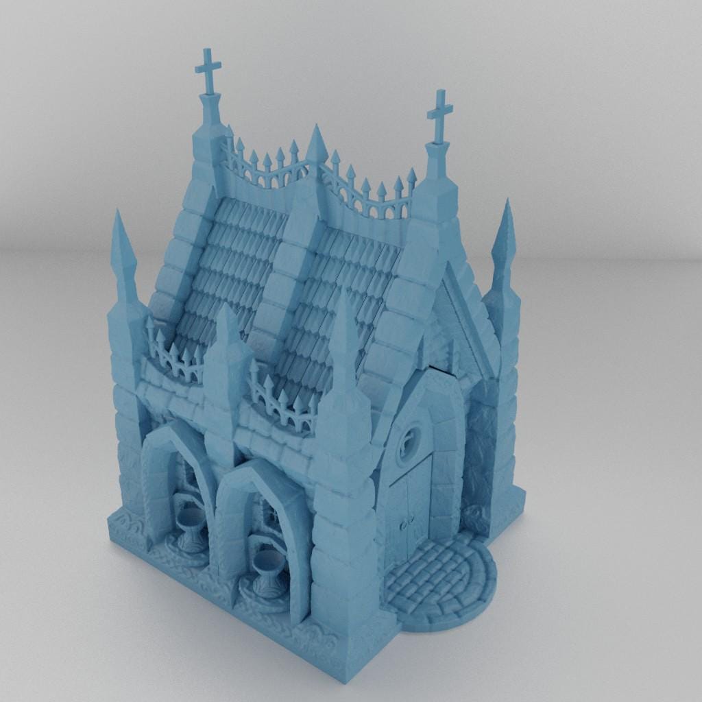 Cemetary Tomb - Tabletop Terrain - 28 MM, Tabletop 3D Printed Terrain by MiniatureLand, Perfect for Wargaming and RPGs