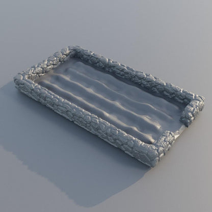 Farm Plot - Tabletop Terrain - 28 MM, Tabletop 3D Printed Terrain by MiniatureLand, Perfect for Wargaming and RPGs